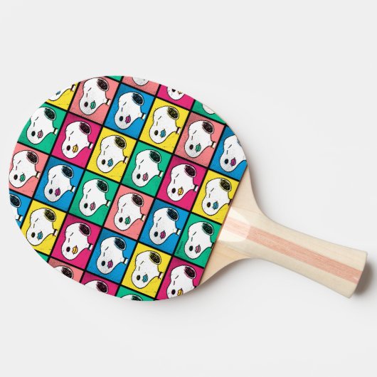 Pop Art Snoopy | Mod für Ihr Muster Tischtennis Schläger (Seitenansicht)