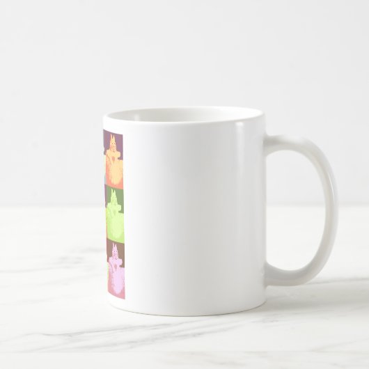 Pop Art Snow Kitty Kaffeetasse (Rechts)