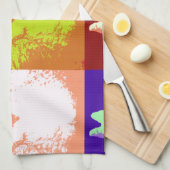 Pop Art Snow Kitty Küchentuch (Viertel Falte)