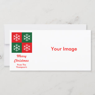 Pop Art Snowflakes Feiertagskarte