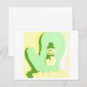 Pop Art Snowman Mitten (Vorne/Hinten)