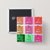 Pop Art Snowmobile Button (Vorne & Hinten)