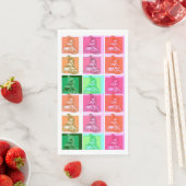 Pop Art Snowmobiler Serviette (Beispiel)