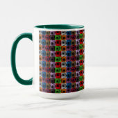 Pop Art Soccer Ball Pattern, Tasse (Links)