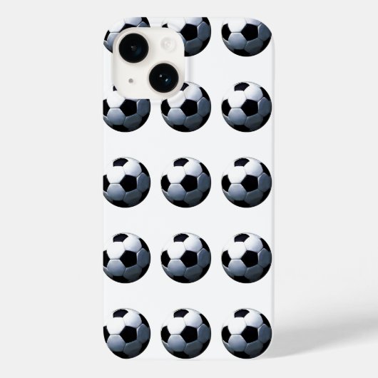Pop Art Soccer Balls Case-Mate iPhone Hülle (Rückseite)