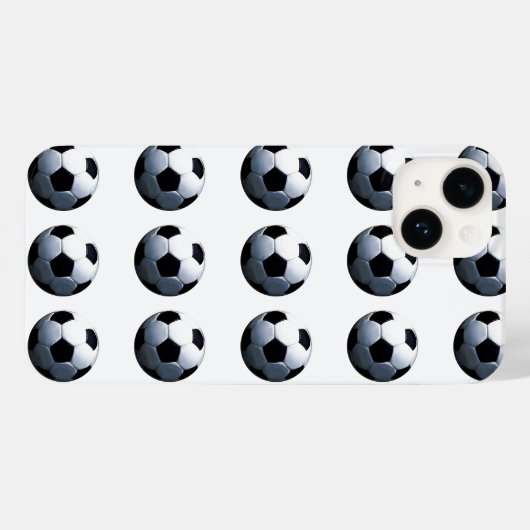 Pop Art Soccer Balls Case-Mate iPhone Hülle (Rückseite (Horizontal))