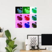 Pop Art Soccer - Europäischer Fußball Poster (Heimbüro)