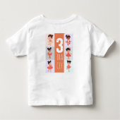 Pop Art Soft Pastel Baby Ballerina Foto Kleinkind T-shirt (Rückseite)