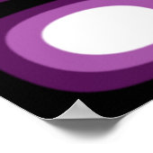 Pop Art Soft Violet Blobs Poster (Ecke)