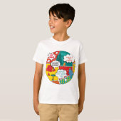 Pop Art Sommercampingplatz Spaß T-Shirt (Vorne ganz)