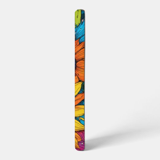 Pop Art Sonnenblumen Samsung Galaxy Hülle (Linke Seite)