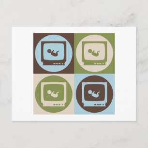 Pop Art Sonogrammen Postkarte