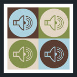 Pop Art Sound Poster<br><div class="desc">Pop Art Sound. Erleben Sie dieses lustige Design mit Ihrem Hobby, Beruf oder Besessenheit auf großen T - Shirt, Aufklebern & vielem mehr. Sie machen auch tolle Geschenke!</div>