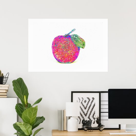 Pop Art Sparkling Apple Poster (Heimbüro)