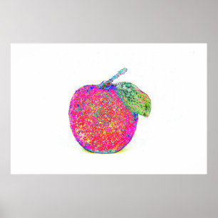 Pop Art Sparkling Apple Poster