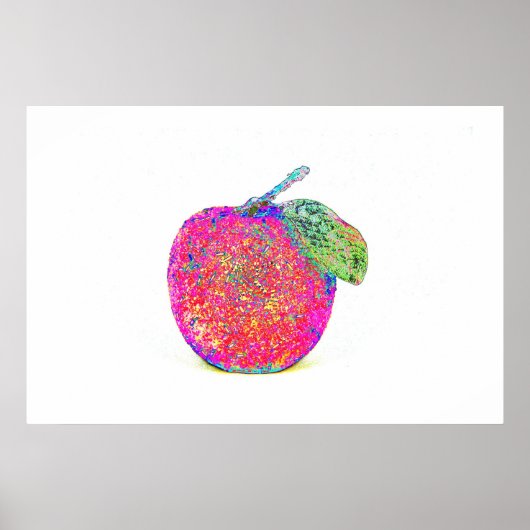 Pop Art Sparkling Apple Poster (Vorne)