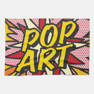 POP ART Spaß Retro-Comic-Book Handtuch