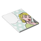 Pop Art Speech Bubble Notepad Notizblock (angewinkelt)