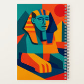 Pop Art Sphinx Hardcover Notebook Notizblock (Rückseite)