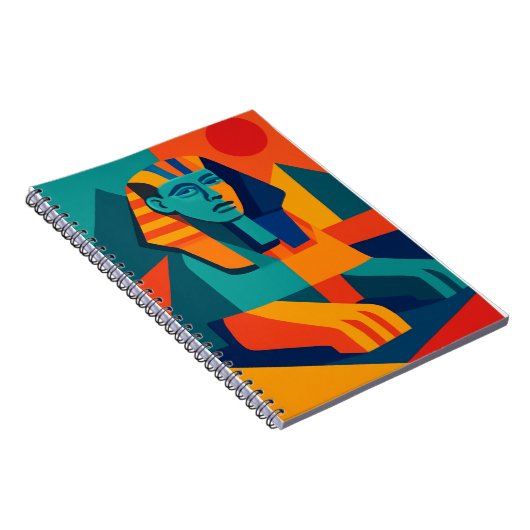 Pop Art Sphinx Notebook Notizblock (Rechte Seite)