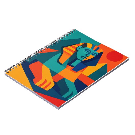 Pop Art Sphinx Notebook Notizblock (Linke Seite)