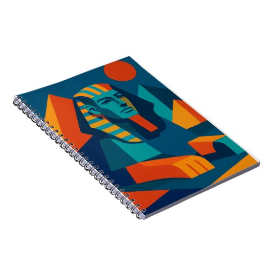Pop Art Sphinx Spiral Notebook Notizblock (Rechte Seite)