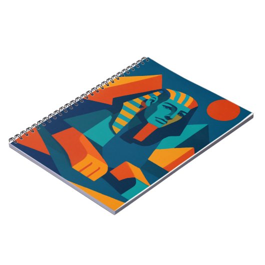Pop Art Sphinx Spiral Notebook Notizblock (Linke Seite)