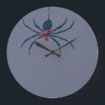 Pop Art Spider 3 Große Wanduhr<br><div class="desc">Pop Art Spider. Design ist bei anderen Produkten erhältlich.</div>