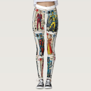 Pop-Art-Spielkarten – Kompletter Satz Gesichterkar Leggings