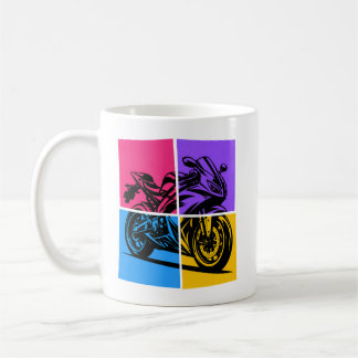 Pop-Art-Sportbike Kaffeetasse