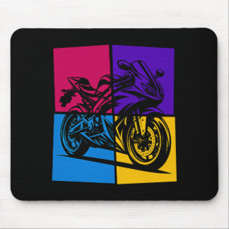 Pop-Art-Sportbike Mousepad