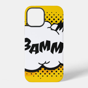 Pop-Art-Sprechblasenzeichnung mit Text. Cartoon-St iPhone 12 Hülle