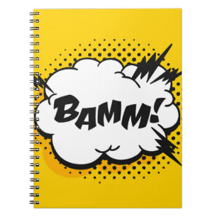 Pop-Art-Sprechblasenzeichnung mit Text. Cartoon-St Notizblock