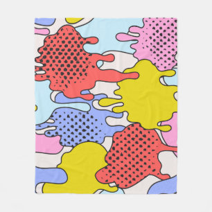 Pop Art Spritzer: Comic Drama Fleecedecke