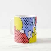 Pop Art Spritzer: Comic Drama Kaffeetasse (Vorderseite Links)