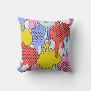 Pop Art Spritzer: Comic Drama Kissen