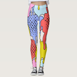 Pop Art Spritzer: Comic Drama Leggings