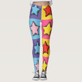 Pop Art Stars Leggings (Vorderseite)