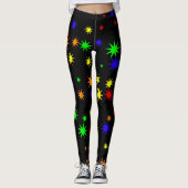 Pop Art Stars Leggings (Vorderseite)