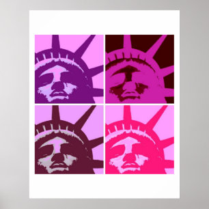 Pop-Art-Statue der Freiheit Poster