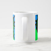 Pop Art Statue of Liberty Jumbo-Tasse (Rückseite)
