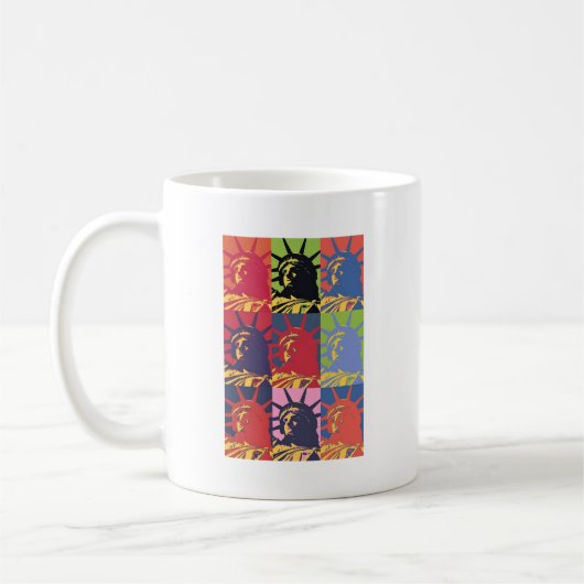 Pop Art Statue of Liberty Kaffeetasse (Links)