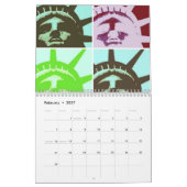 Pop Art Statue of Liberty Kalender (Feb 2027)