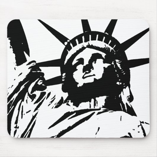 Pop Art Statue of Liberty Mousepad (Vorne)