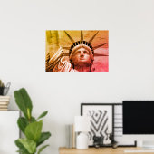 Pop Art Statue of Liberty New York Poster (Heimbüro)