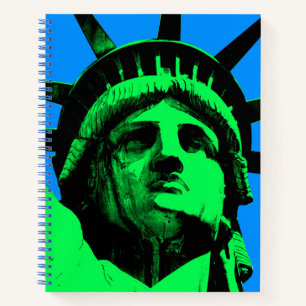 Pop Art Statue of Liberty Notizblock