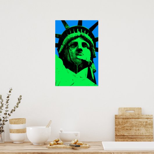 Pop Art Statue of Liberty Poster (Küche)