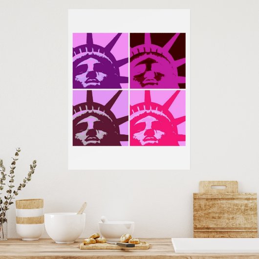 Pop Art Statue of Liberty Poster (Küche)