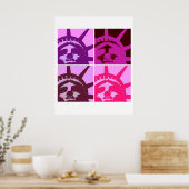 Pop Art Statue of Liberty Poster (Küche)