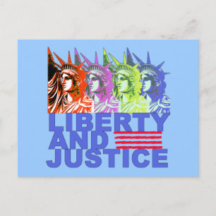 Pop Art Statue of Liberty Products Postkarte